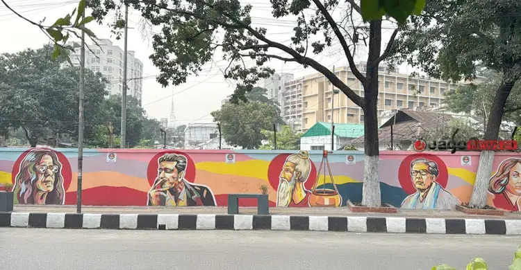 গুণীজনদের গ্রাফিতিতে বদলে গেছে ফুটপাত, স্বস্তিতে পথচারীরা