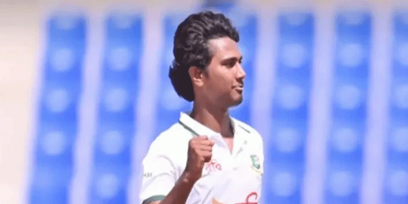 টেস্টে বাংলাদেশের প্রথম পেসার হিসেবে হাসানের হ্যাটট্রিক