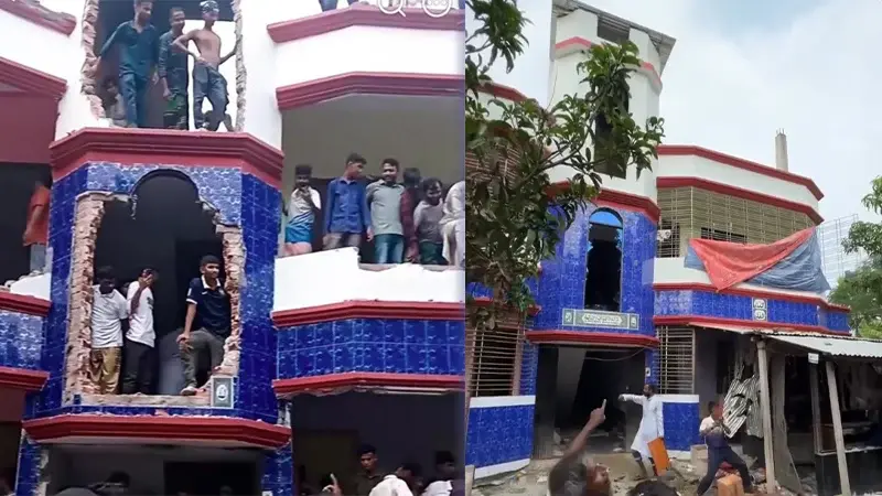 পাবনায় স্কুলশিক্ষার্থীকে ধর্ষণের পর হত্যা, প্রধান অভিযুক্তের বাড়িতে ভাঙচুর