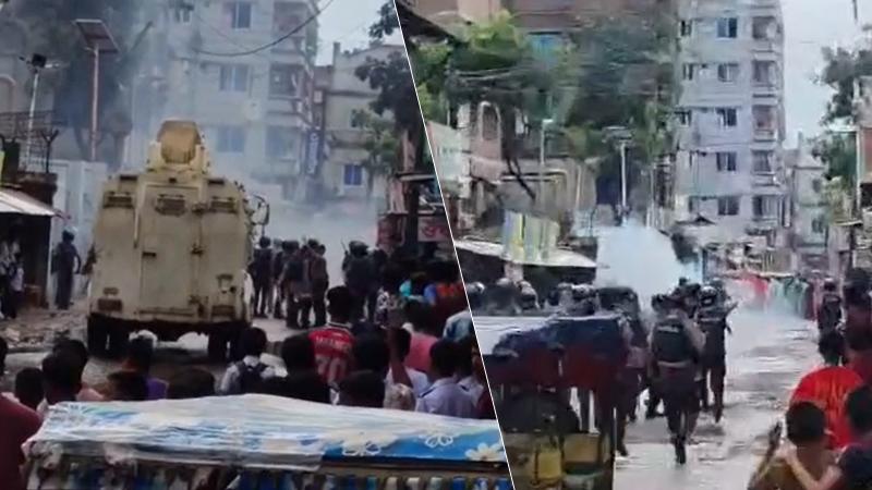 বকেয়া বেতনের দাবিতে গাজীপুরে  সড়ক অবরোধ, পুলিশ-শ্রমিক ধাওয়া-পাল্টাধাওয়া