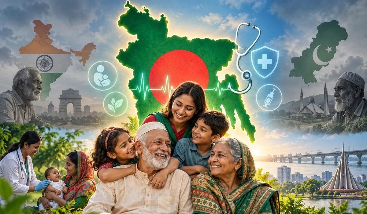 পাকিস্তানি ও ভারতীয়দের চেয়ে গড় আয়ু বেশি বাংলাদেশিদের