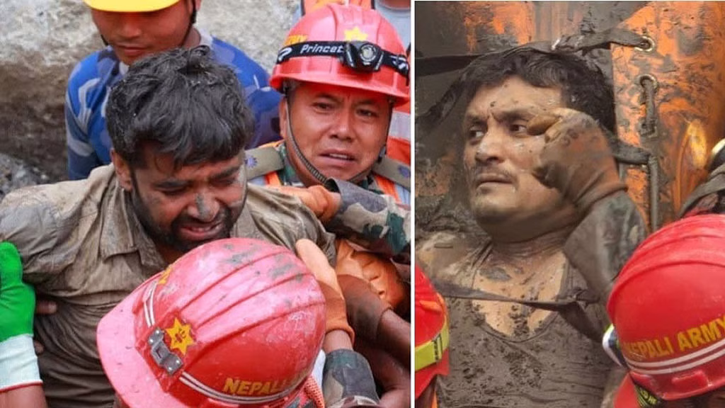 বন্যার পর সুড়ঙ্গে ৯ দিন: অন্ধকারে মন্ত্র জপে বেঁচে ছিলেন দুই জলবিদ্যুৎকর্মী