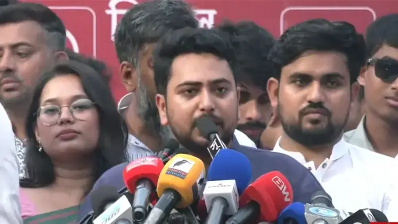 ভারতকে করিডোর দেওয়ার পাঁয়তারা মেনে নেওয়া হবে না: নাহিদ ইসলাম