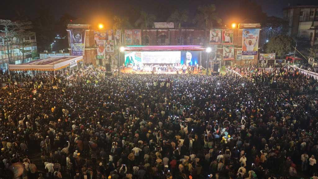 নানাবাড়ি অঞ্চলের সব প্রার্থীর মুখে হাসি দেখতে চান তারেক রহমান