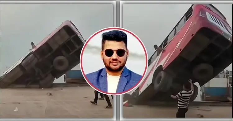 পদ্মায় বাসডুবি মৃত্যুর মুখ থেকে মাত্র ৫ সেকেন্ডের ব্যবধানে বেঁচে ফিরলেন খাইরুল