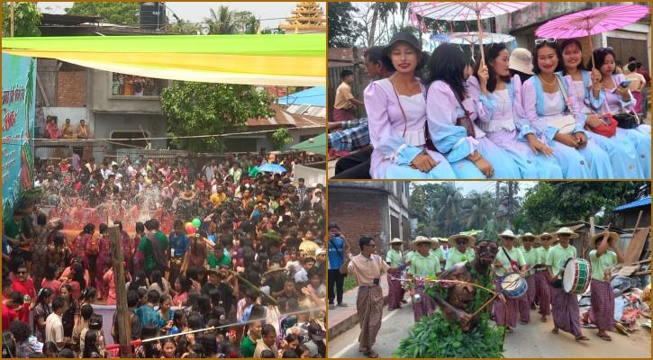 সাংগ্রাই উৎসবে মাতোয়ারা পাহাড়