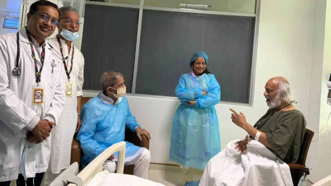 মঈন খানকে দেখতে হাসপাতালে রাষ্ট্রপতি