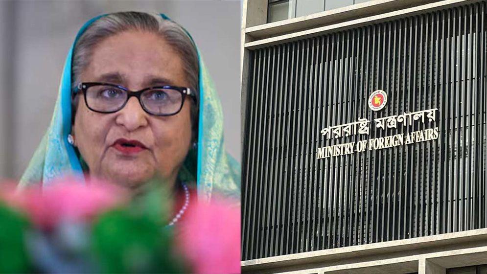 দিল্লিতে শেখ হাসিনার বক্তব্যে ঢাকার তীব্র ক্ষোভ