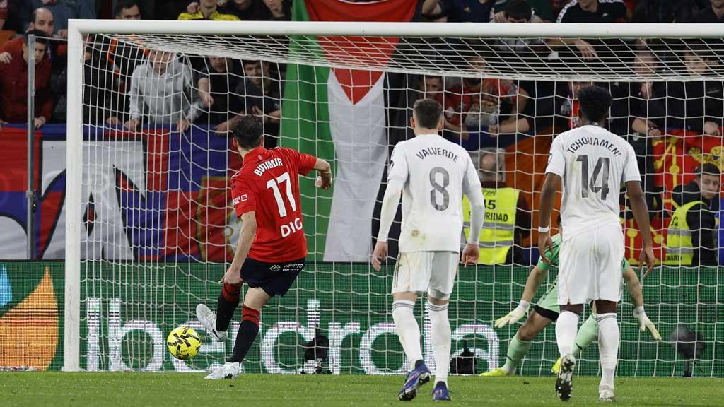 ওসাসুনার মাঠে হেরে শীর্ষস্থান হারানোর শঙ্কায় রিয়াল মাদ্রিদ